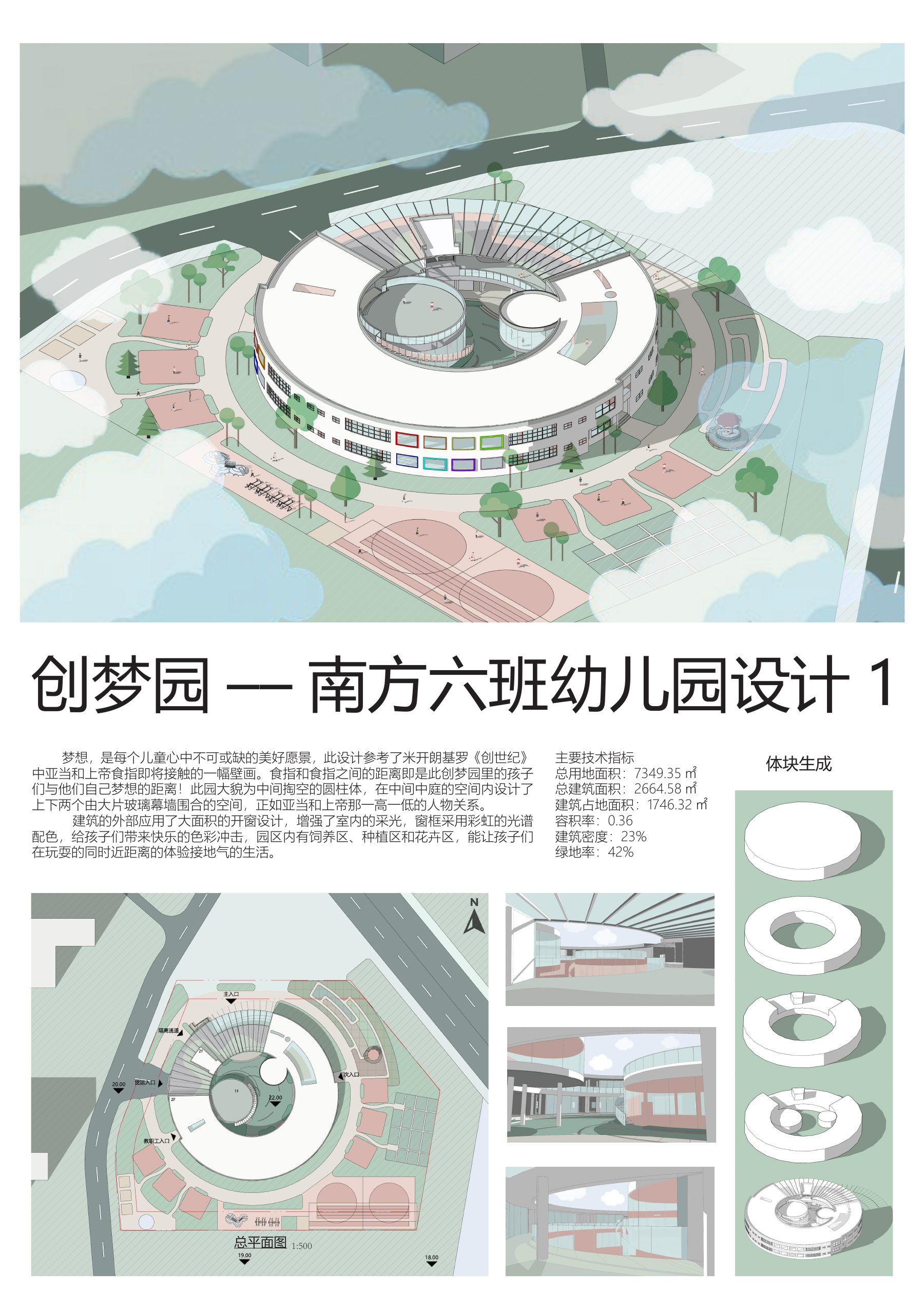 创梦园幼儿园设计展板