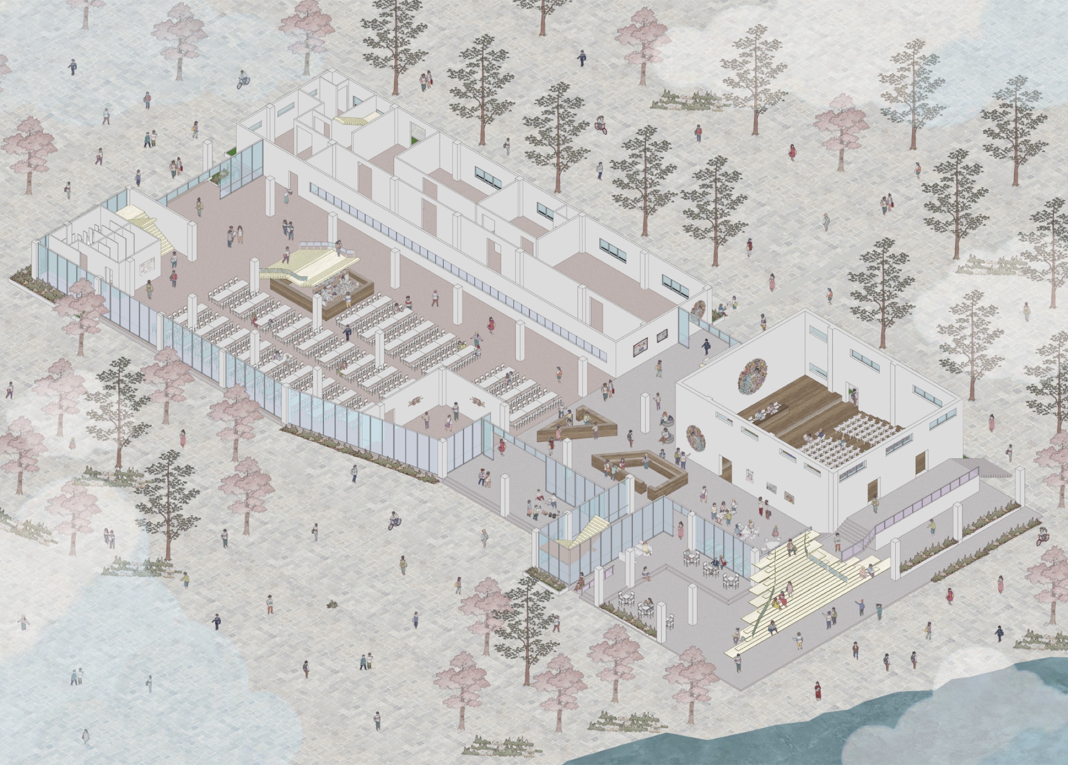 建筑空间轴测设计图